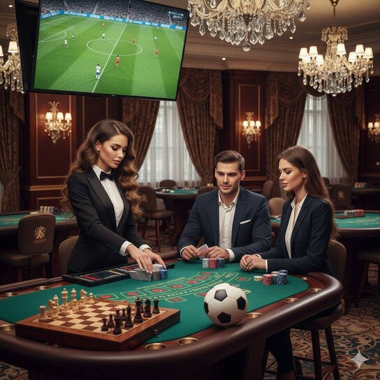 Luxury Crypto Casino Lounge